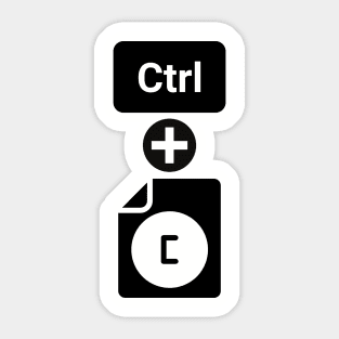 Ctrl + C Design Sticker